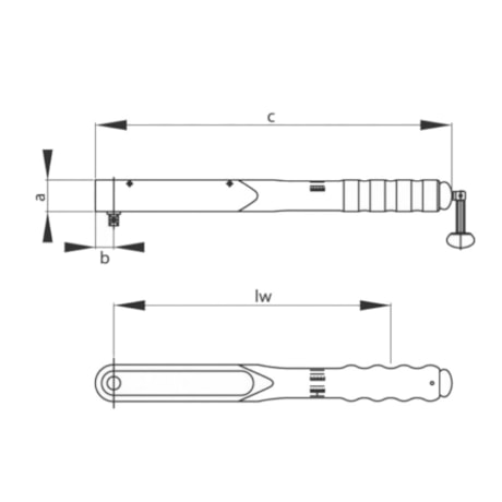 Torquímetro Estalo Dremometer BC 200N.m 1/2