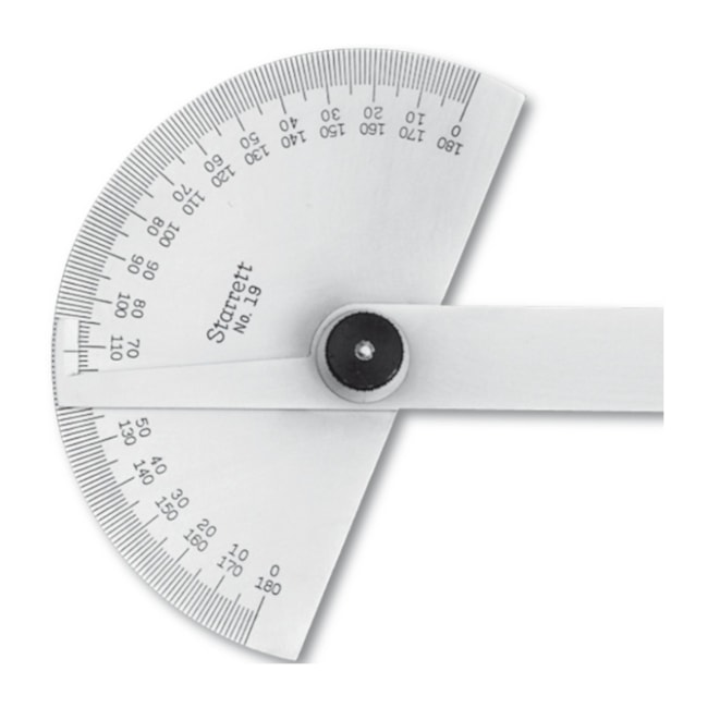 Transferidor de Ângulos com Régua Fixa 150mm C19 STARRETT-015ba870-99bc-48f0-be62-a42a68255f99