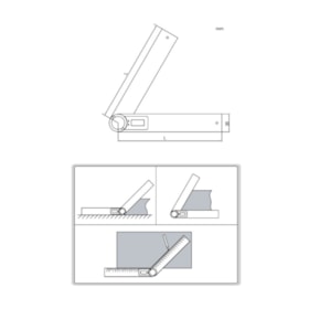 Transferidor de Ângulos Digital 2176-200 INSIZE