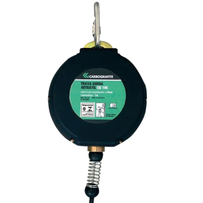 Trava Quedas Retrátil com Cabo de Aço Galvanizado CG 10C CARBOGRAFITE-d3ac0c58-2e03-42df-84a4-9e04bb61fd1d