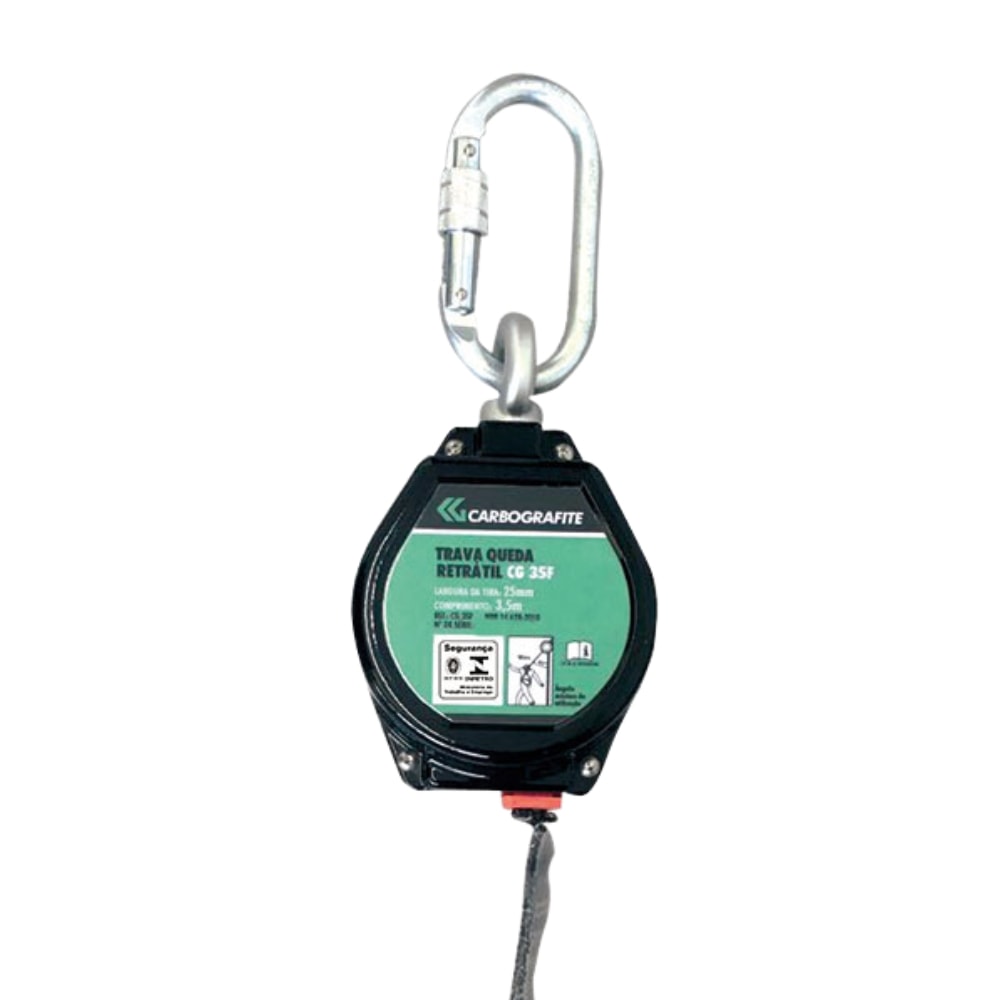 Trava Quedas Retrátil com Fita de Poliéster CG 35F CARBOGRAFITE