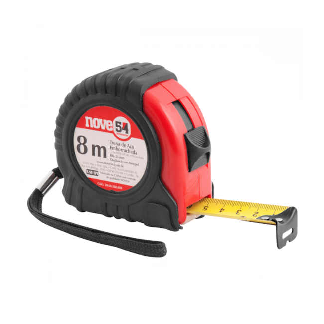 Trena Aço 8m x 25mm Emborrachada 3868388808 NOVE54-0a855619-1c6b-403a-b81c-629e5c8c9a1e