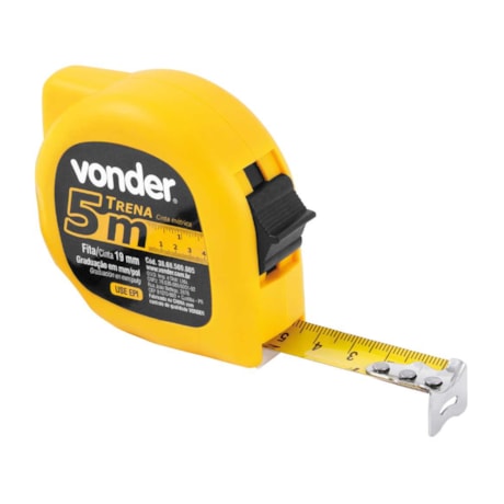 Trena Curta de Aço 5m x 19,0 mm com Trava 3868500012 VONDER-2416c787-c0d8-4099-827e-347a2392519d