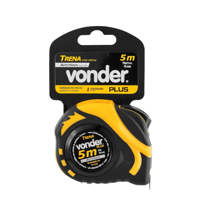 Trena Curta de Aço 5m x 19mm MM/POL Auto Autotrava Emborrachada 3868505505 VONDER-305a0815-aec8-4870-af03-16a550e611b5