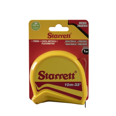 Trena Curta de Bolso 10 Metros KTS1-10M-S STARRETT 