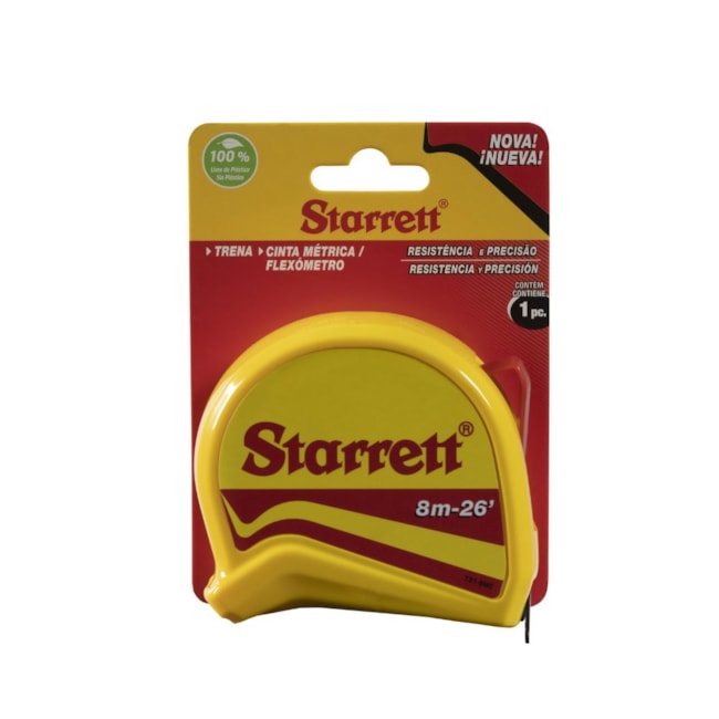 Trena Curta de Bolso 8 Metros KTS1-8ME-S STARRETT 
											-4ec52058-9466-4f6d-8f18-39ec56a0daec