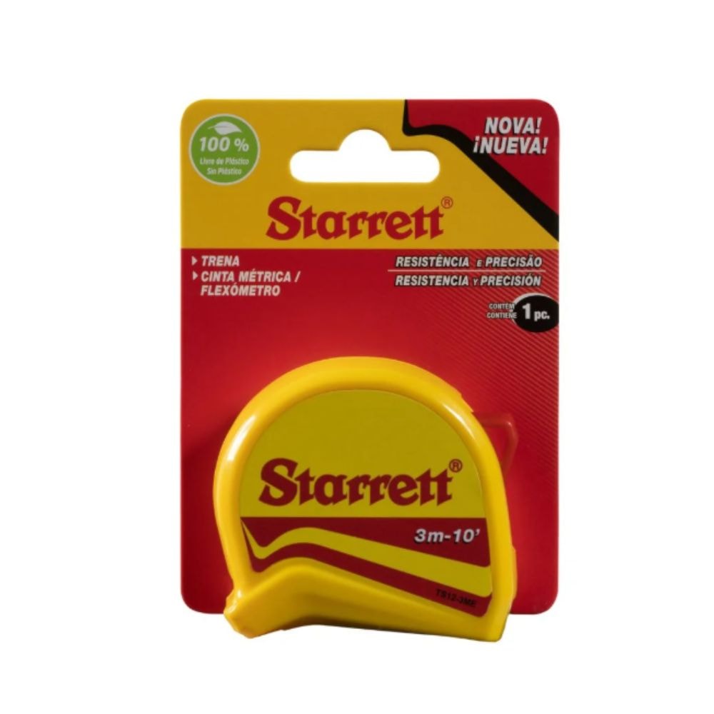 Trena de Aço 3 metros x 13mm sem Blister STS12-3ME STARRETT