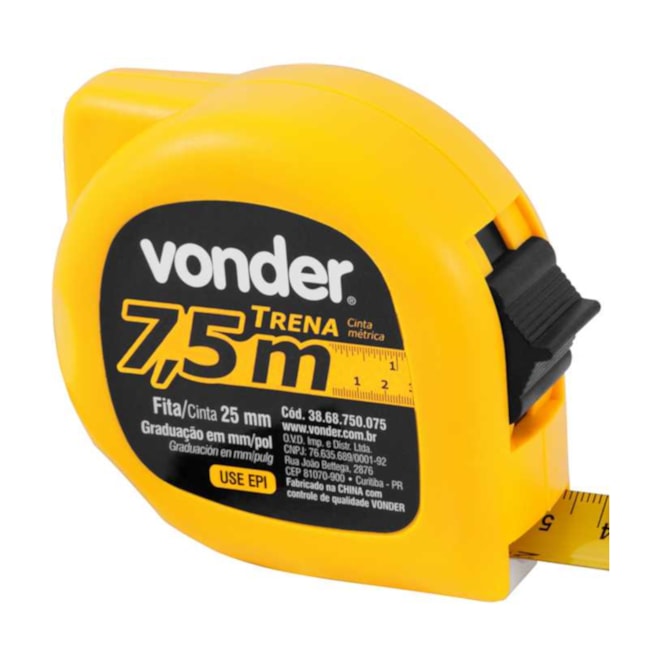 Trena de Aço 7,5m x 25,0 mm com Trava 3868750006 VONDER-96d495bd-d70a-460c-81d7-64ed686c9d53