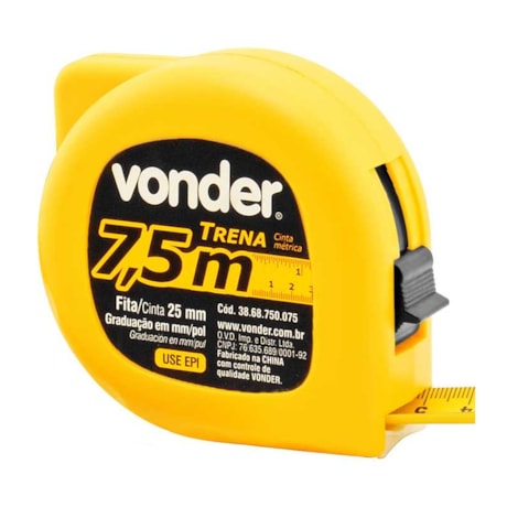 Trena de Aço 7,5m x 25mm com Trava 3868750075 VONDER-6035269e-79a2-4a66-8525-770cdf2e2a3c