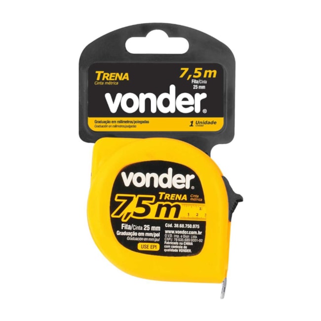 Trena de Aço 7,5m x 25mm com Trava 3868750075 VONDER-ff52c6f2-d65d-4b36-872d-f6337a3bf2e5
