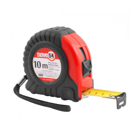 Trena de Aço Emborrachada 10mX25mm 3868388110 NOVE54-808a5899-e113-41e9-afbe-2b294f3ffa96