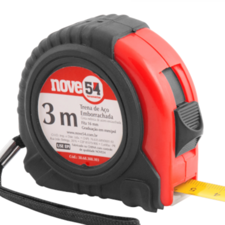 Trena de Aço Emborrachada 3mX16mm 3868388303 NOVE54-62c30278-b9c4-428b-9e5e-755a3e17e61d