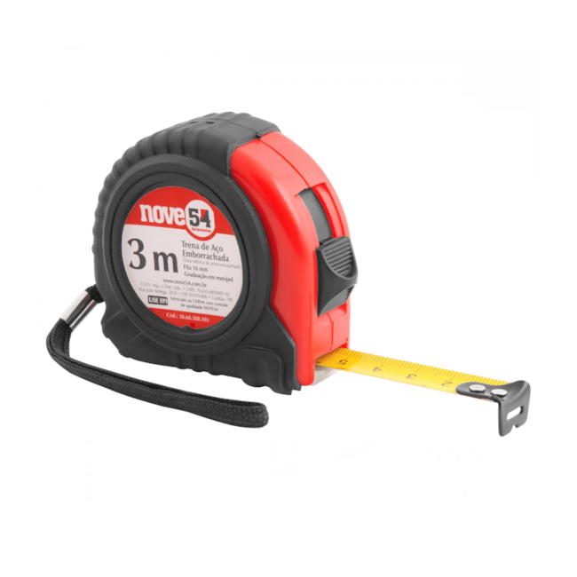 Trena de Aço Emborrachada 3mX16mm 3868388303 NOVE54-bfa78d90-6776-4e65-ba18-9c0efccedbc9