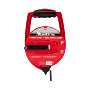 Trena de Aço Longa 30mx12.5mm Fita Metálica e Estojo Plástico Fechado 3122455 MTX