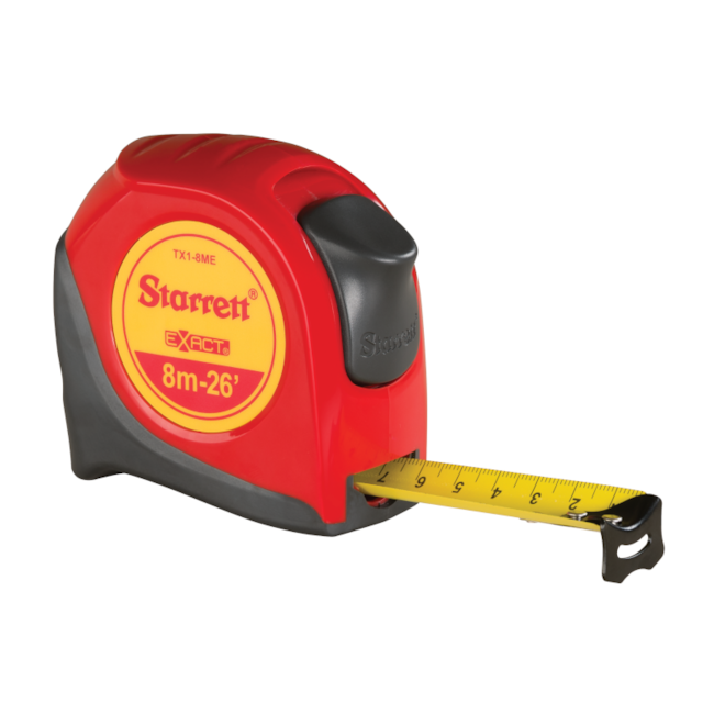 Trena de Bolso Exact em Aço 8 Metros X 25mm KTX1-8M-S STARRETT-13b7f785-13b9-4bd6-8b10-2536453ea19e