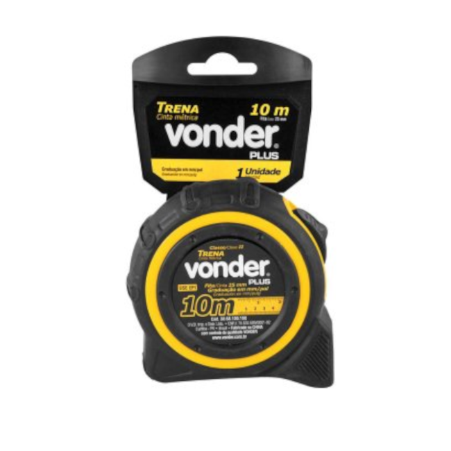 Trena em Aço Curta 10MetrosX25mm Plus 3868100100 VONDER-5bef1d3d-c5ee-4d78-ad72-218a492de924
