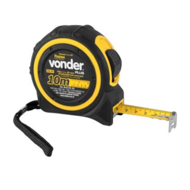 Trena em Aço Curta 10MetrosX25mm Plus 3868100100 VONDER-3bedcb52-fec1-48cf-aed4-a7e257d36ae4
