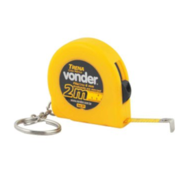 Trena em Aço Curta 5 MetrosX19mm com Trena Chaveiro 2 Metros TCV 2005 3868572005 VONDER