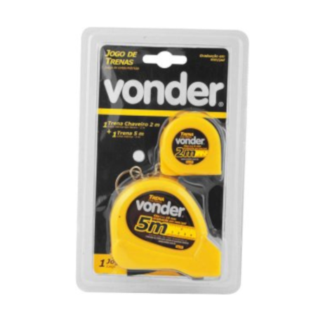 Trena em Aço Curta 5 MetrosX19mm com Trena Chaveiro 2 Metros TCV 2005 3868572005 VONDER-c7d2b95b-184e-4fc5-bef6-ea586610b13a