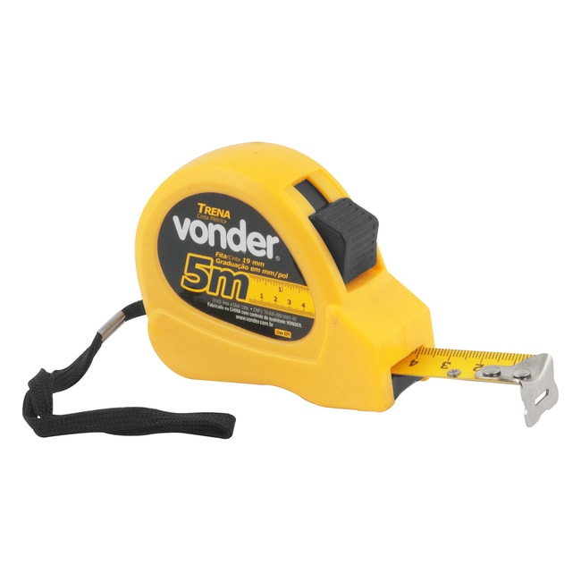 Trena em Aço Curta 5 MetrosX19mm com Trena Chaveiro 2 Metros TCV 2005 3868572005 VONDER-2824ba0f-e076-4ab4-aefb-a2442b378fde
