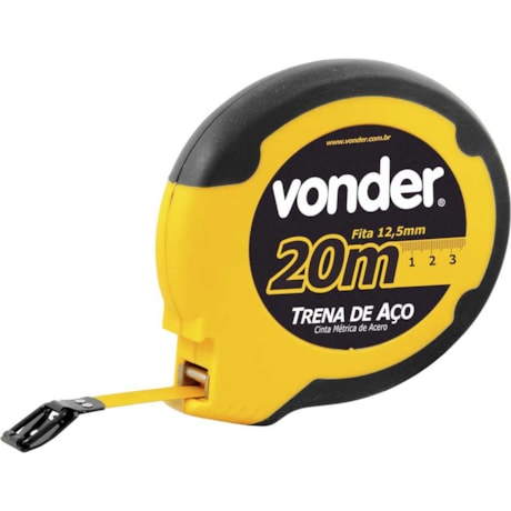 Trena em Aço Longa Caixa Fechada ABS 20MetrosX25mm 3868200820 VONDER-418edbc8-f906-4e83-a686-14cb4d5f87f1