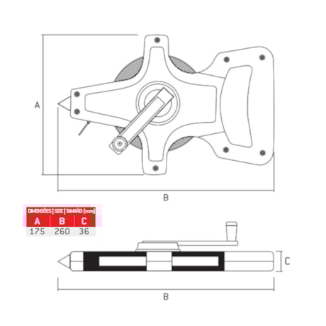 Trena Longa de Fibra 50 Metros Arco Aberto 314405 SPARTA-0e975f8c-420c-4adc-a723-643e9c261dee