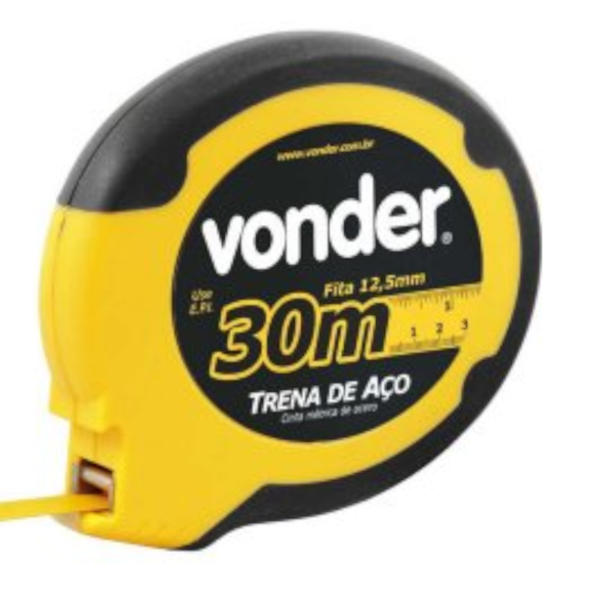 Trena Longa em Aço 30 Metros X 12.5mm com Caixa Fechada em ABS 3868300830 VONDER-f81774b3-6279-4c37-9dd0-bbd15aa63ef2
