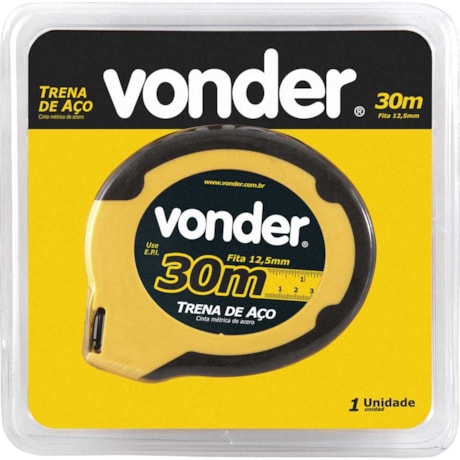 Trena Longa em Aço 30 Metros X 12.5mm com Caixa Fechada em ABS 3868300830 VONDER-5eda5a90-a3c9-4343-8078-32333e766d56