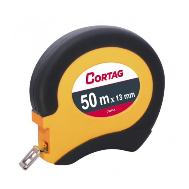 Trena Longa Fita de Aço 50m x 13mm Caixa Fechada 61181 CORTAG-638e7299-a6e2-4786-85d7-f1847d8886ca