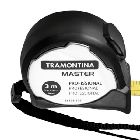 Trena Profissional com Ponta Magnética 3 Metros X 13mm 43158/303 TRAMONTINA MASTER-87192862-de5a-4a64-9d4f-1e6aa0fd9a8e