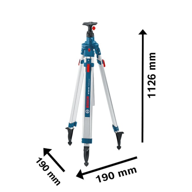 Tripé BT 300 HD Professional para Nível Laser 122 a 295cm 5/8