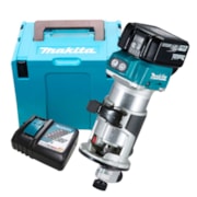 Tupia Laminadora 5/16" 18V com 2 Baterias 4.0Ah Carregador Bivolt e Maleta DRT50RMJX3 MAKITA