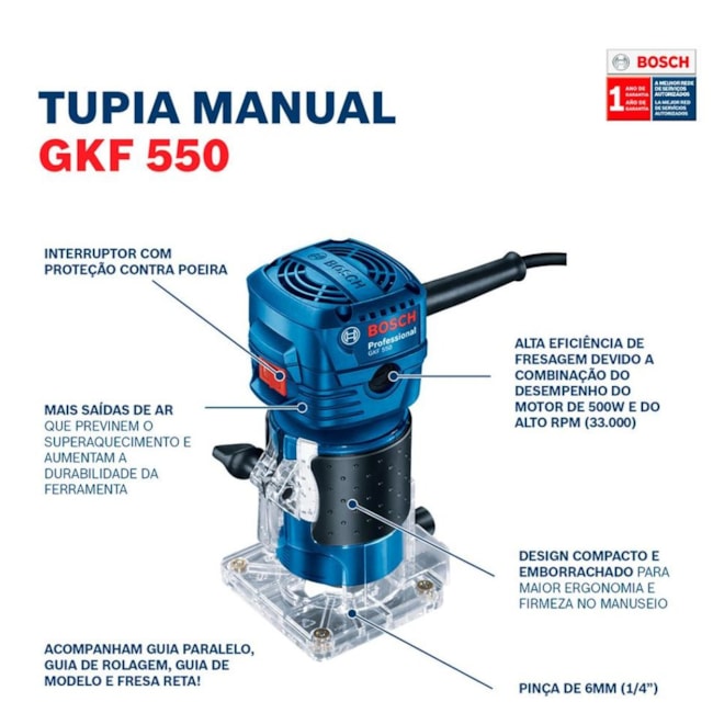 Tupia Manual Laminadora 550W 33000RPM GKF 550 BOSCH-c39fc1af-fcef-47da-932f-39ce3cdae673