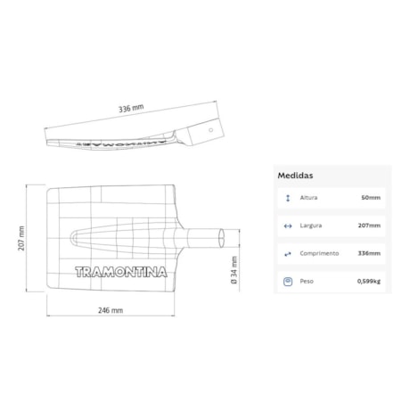 Vanga Quadrada sem Cabo 77400024 TRAMONTINA-c6521c26-eaaf-4966-a513-cb9d0091b1c8