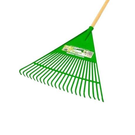 Vassoura Ancinho 22 Dentes Verde com Cabo para Gramas Folhas FJ-1011 2930075 TRAPP-d8404b23-a1df-4aa3-bc7c-ee64f35409ea