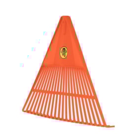 Vassoura Plástica Laranja para Grama/Jardim 22 Dentes sem Cabo 77850221 TRAMONTINA