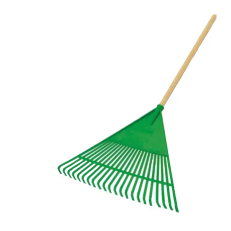 Vassoura Plástica para Jardim com Cabo de Madeira 22 Dentes Fj-1011 TRAPP-9b392de5-2f54-4591-bac4-8fffe3622d8a
