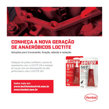 Veda Flange Baixo Torque para Usos Gerais 50g 518 LOCTITE-79383e71-41c0-4581-ba36-8fa6bdb72a15