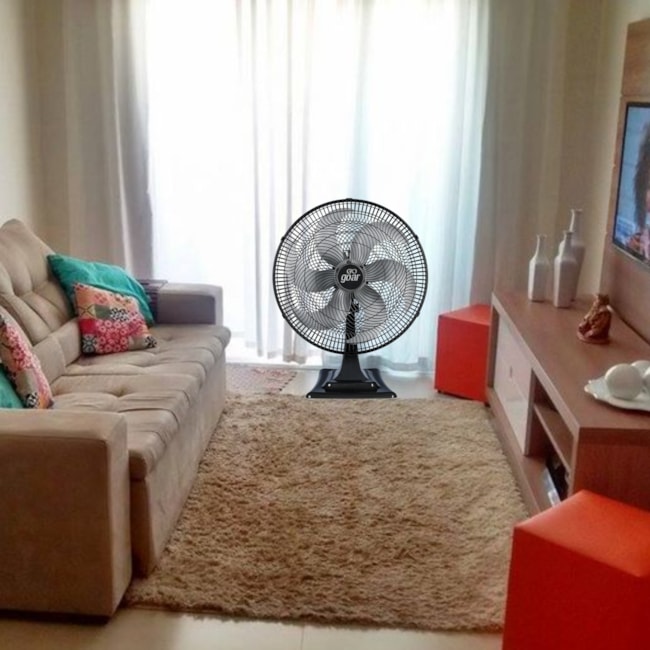 Ventilador de Mesa 50cm Oscilante 126W Preto Turbo Eco 220V VT50MC2 GOAR-e7572221-265a-47e3-9c0e-2acceb612330
