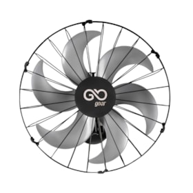 Ventilador de Parede 50cm Oscilante 6 Pás 126W Preto 220V V50PPRR2 GOAR