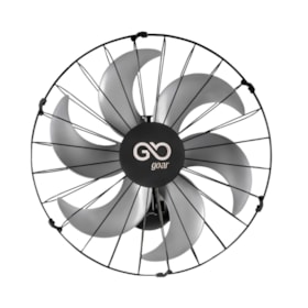 Ventilador de Parede 50cm Oscilante 6 Pás 180W Preto V50PPRR2 GOAR