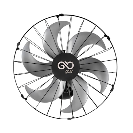 Ventilador de Parede 50cm Oscilante 6 Pás 180W Preto V50PPRR2 GOAR