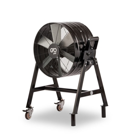 Ventilador Exaustor Móvel Axial Industrial 50CM/6P 1CV Preto GOAR