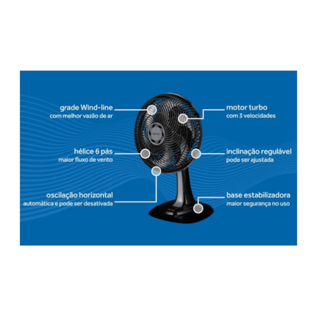 Ventilador Turbo Oscilante de Mesa 6 Pás 30cm 45W 110V 7249 VENTISOL -0d4e2cbe-0ac2-4ce3-82d6-ba1c9812d4c7