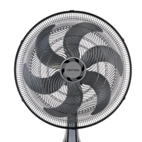 Ventilador Turbo Oscilante de mesa 6 Pás 50cm 135W Preto 4259 VENTISOL