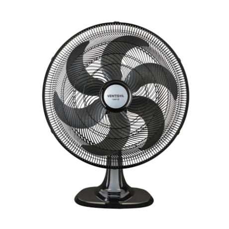 Ventilador Turbo Oscilante de mesa 6 Pás 50cm 135W Preto 4259 VENTISOL