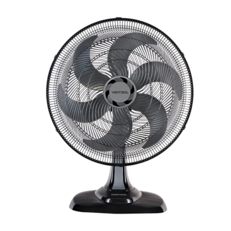 Ventilador Turbo Oscilante de mesa 6 Pás 50cm 135W Preto 4259 VENTISOL-03fe09f8-6bfd-4152-b074-604064a6eca7