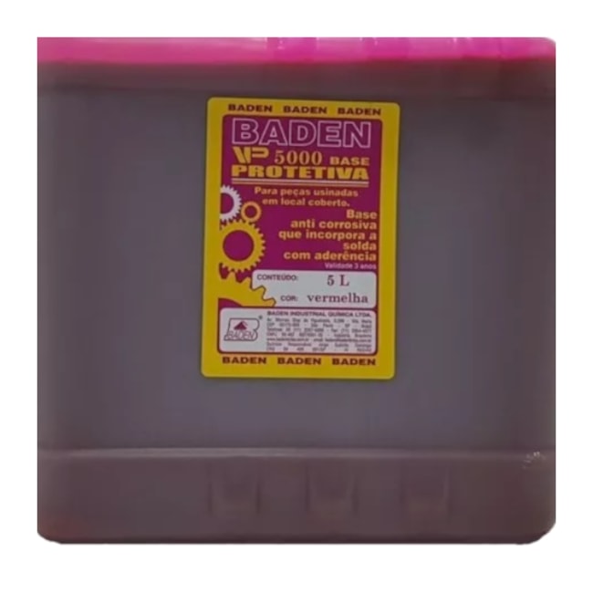 Verniz Protetivo Anti-Oxidante 5 Litros Vermelho VP-5000 BADEN-a6f618c1-6369-4add-aedb-ebd6ba6b7d3f