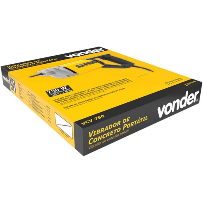 Vibrador de Concreto Portátil 750W c/ Mangote 220V VCV 750 6698750020 VONDER-009a3f7b-e2ed-4d71-a15a-8a765e6bca65