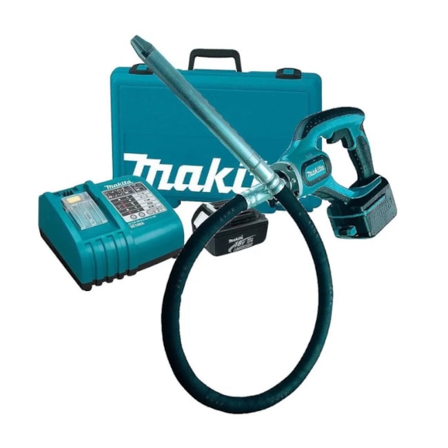 Vibrador de Concreto Portátil com Mangote Carregador e Bateria 18V 3.0AH DVR850RFE MAKITA-30a86278-1f81-406a-9faf-1c380185fe0c